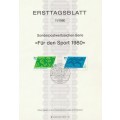 Germany West Federal - 1980 - Sports - Complete set