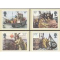 Great Britain - 1981 - Fishermen`s Year and Royal Natl Mission to Fishermermen - Maxi Card Set