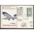 Great Britain Flight Cover - 1973 - London to Addis Ababa BOAC