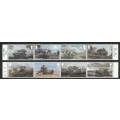 Great Britain - 2021 - British Army Vehicles Complete set with miniature sheet