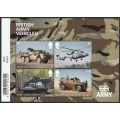Great Britain - 2021 - British Army Vehicles Complete set with miniature sheet