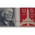 United States of America USA - 1965 to 1978 -  Frank Lloyd Wright + Airmail - Booklet