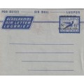 South Africa RSA - 1961 - Greetings Aerogramme Air Letter Lugbrief Union OverPrint Republic