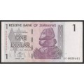 Zimbabwe - 2007 - $1 Dollar Dollars Gono - Circulated - Range AC