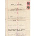 South Africa Union - 1919 - Revenue Usage on Deed of Transfer
