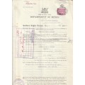 South Africa Union - 1949 - Department of Mines Revenue usage on Surface Right Permit