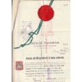 South Africa Union - 1925 - Revenue Usage on Deed of Transfer
