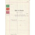 South Africa Union - 1941 - Revenue Usage on Deed of Transfer
