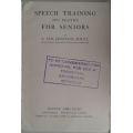 Speech training and practice for seniors 1939