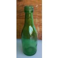 Small vintage green glass bottle