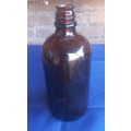 Vintage amber glass bottle