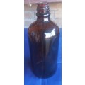 Vintage amber glass bottle