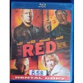 Red blue ray dvd