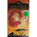 Lion King II Simba`s Pride VHS