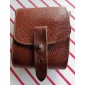 Small vintage leather camera bag