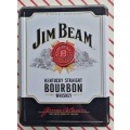 Jim Bean whiskey tin