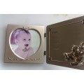 Silver 2 part baby photo frame