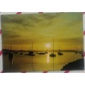 Vintage postcard: Australian sunset