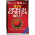 New optimum nutrition bible by Patrick Holdford