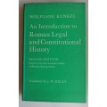 An introduction to Roman Legal and Constitutional history by Wolfgang Kunkel