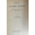 Manual of modern English