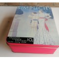 Simplicity pattern book tin (empty)