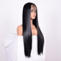 Straight Lace Front Brazilian Hair Wig With Fringe (26inch)
