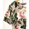 Floral Linen Dress, Size L