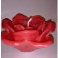 Peppermint Scented Rose Candle