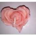 Lavender Scented Rose Heart Candle