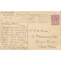 Postcard circa early 1900 - WEBBER'S POST, EXMOOR. POSTMARK: LEICHESTER 1931