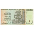 ZIMBABWE 20 BILLION DOLLARS - 2008 - P86 UNC