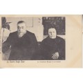 BOER WAR POSTCARD - PRESIDENT PAUL KRUGER AND HIS WIFE - LA GUERRE ANGLO BOER