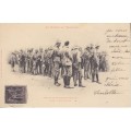 BOER WAR POSTCARD - WAR IN THE TRANSVAAL - GROUP OF ENGLISH PRISONERS - USED 1900