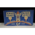 SOUTH AFRICA BOOKLET OF 6d CHRISTMAS STAMPS - PREVENT TB - 1940 - UNEXPLODED