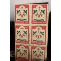 SOUTH AFRICA BOOKLET OF 6d CHRISTMAS STAMPS - PREVENT TB - 1955 - UNEXPLODED