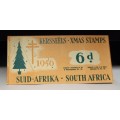 SOUTH AFRICA BOOKLET OF 6d CHRISTMAS STAMPS - PREVENT TB - 1956 - UNEXPLODED