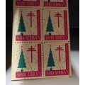 SOUTH AFRICA BOOKLET OF 6d CHRISTMAS STAMPS - PREVENT TB - 1956 - UNEXPLODED