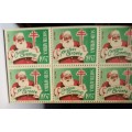 SOUTH AFRICA BOOKLET OF 1/- CHRISTMAS STAMPS - PREVENT TB - 1957 - UNEXPLODED
