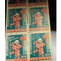 SOUTH AFRICA BOOKLET OF 6d CHRISTMAS STAMPS - PREVENT TB - 1959 - UNEXPLODED