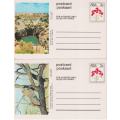 SA POST OFFICE - 14 PREPRINTED POSTCARDS - SCENIC SOUTH AFRICA