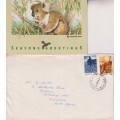 STARTING AT R10!! 8 X COVERS/FDC`S INCLUDING CHRISTMAS CARD FROM AUSTRALIA POST