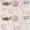 SOUTH AFRICA - 2 X MARION ISLANDS PAQUEBOT COVERS SIGNATURES ON BACK & TRISTAN DA CUNHA M/S