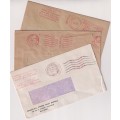 STARTING AT R10!!  16 X WINDOW ENVELOPES USED IN SOUTH AFRICA 1950`S-1970`S