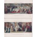 STARTING AT R10!  2 X POSTCARDS CIRCA EARLY 1900 - ART JOAN OF ARC - BASILICA DE DOMREMY - SEE SCANS