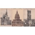 STARTING AT R10!  3 X POSTCARDS CIRCA EARLY 1900 - SCENES OF PARIS, FRANCE  - SEE SCANS