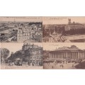 STARTING AT R10!  4 X POSTCARDS CIRCA EARLY 1900 - SCENES OF PARIS, FRANCE  - SEE SCANS