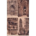 STARTING AT R10!  4 X POSTCARDS CIRCA EARLY 1900 - SCENES OF ROUEN, FRANCE  - SEE SCANS