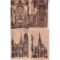 STARTING AT R10!  4 X POSTCARDS CIRCA EARLY 1900 - SCENES OF ROUEN, FRANCE  - SEE SCANS