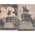 STARTING AT R10!  2 X POSTCARDS CIRCA EARLY 1900 - SCENES OF LIEGE, BELGIUM - CHARLEMAGNE- SEE SCANS